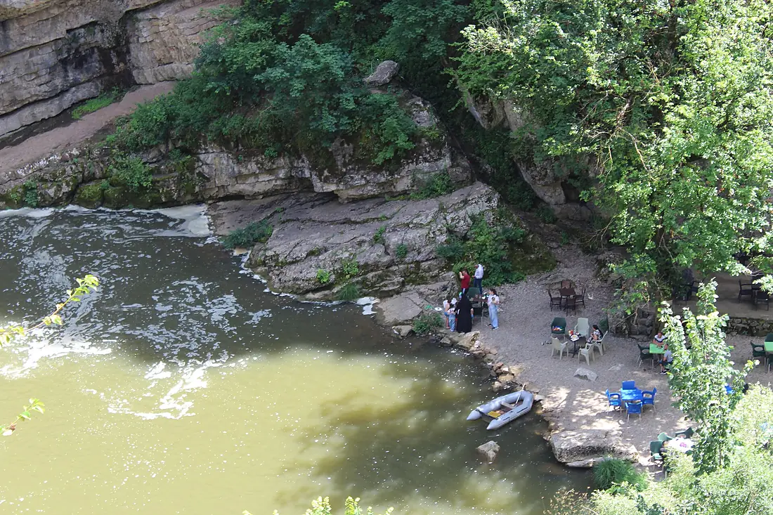 Fishing at Mirusha Waterfall