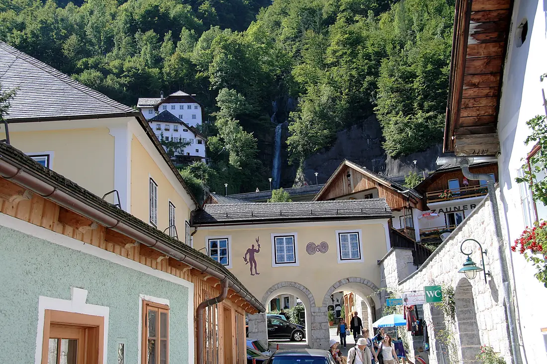 Hallstatt waterfall