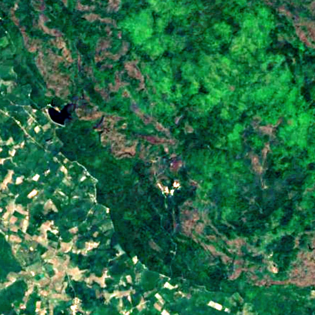 Nam Tok Chet Si seen from above (Sentinel-2)