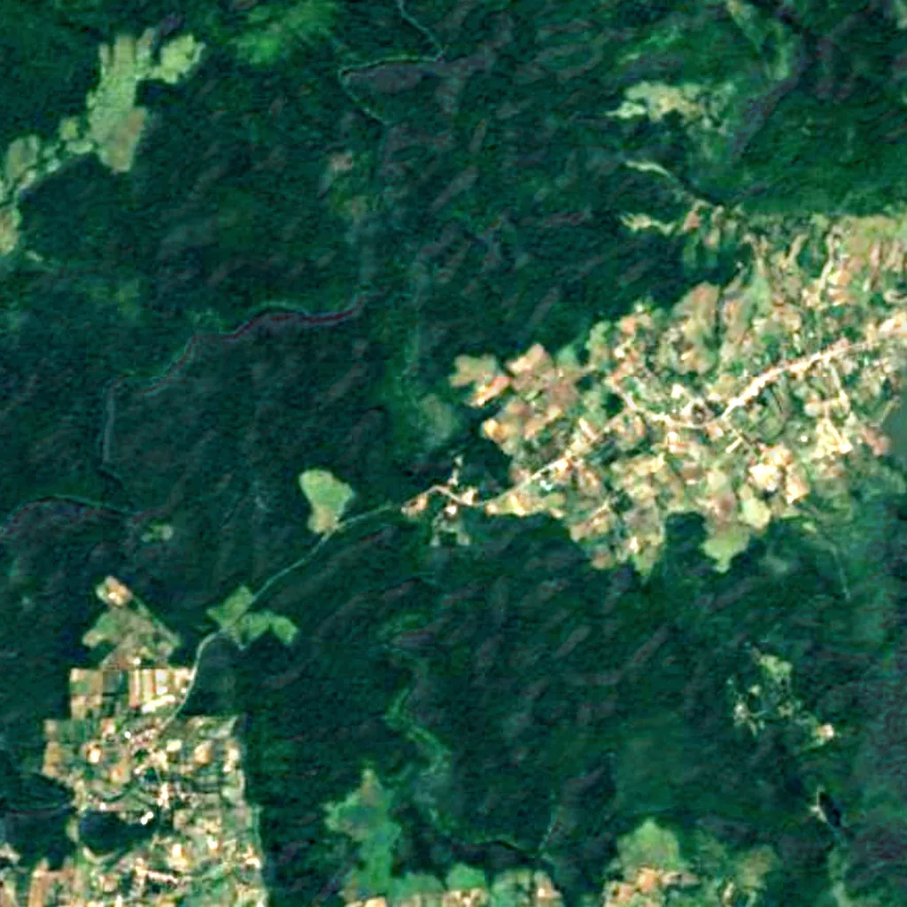 Namtok Si Dit seen from above (Sentinel-2)