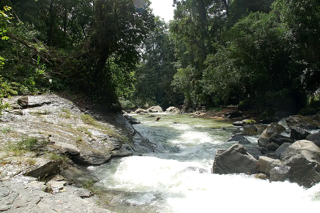 2006-08-12 Am Fuß des Nauyaca Wasserfalls