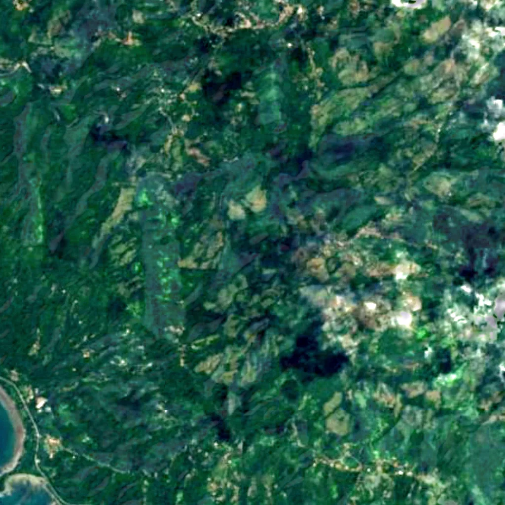Nauyaca Waterfalls seen from above (Sentinel-2)