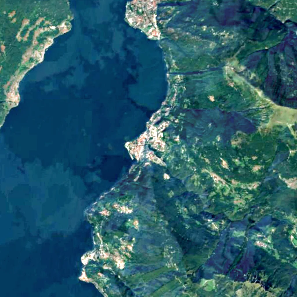 Orrido di Bellano seen from above (Sentinel-2)
