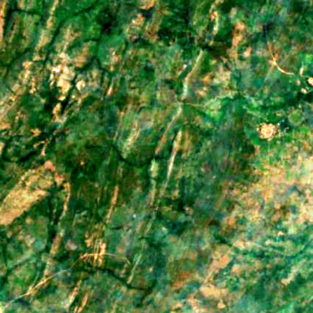 Owu Waterfalls seen from above (Sentinel-2)