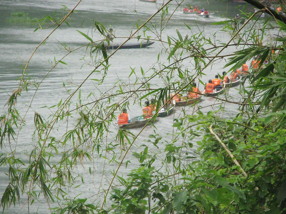 Boats going to Pagsanjan falls