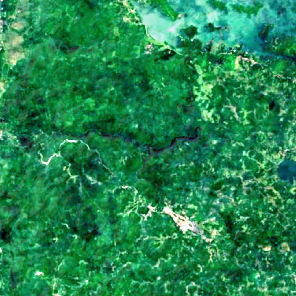 Pagsanjan Falls seen from above (Sentinel-2)