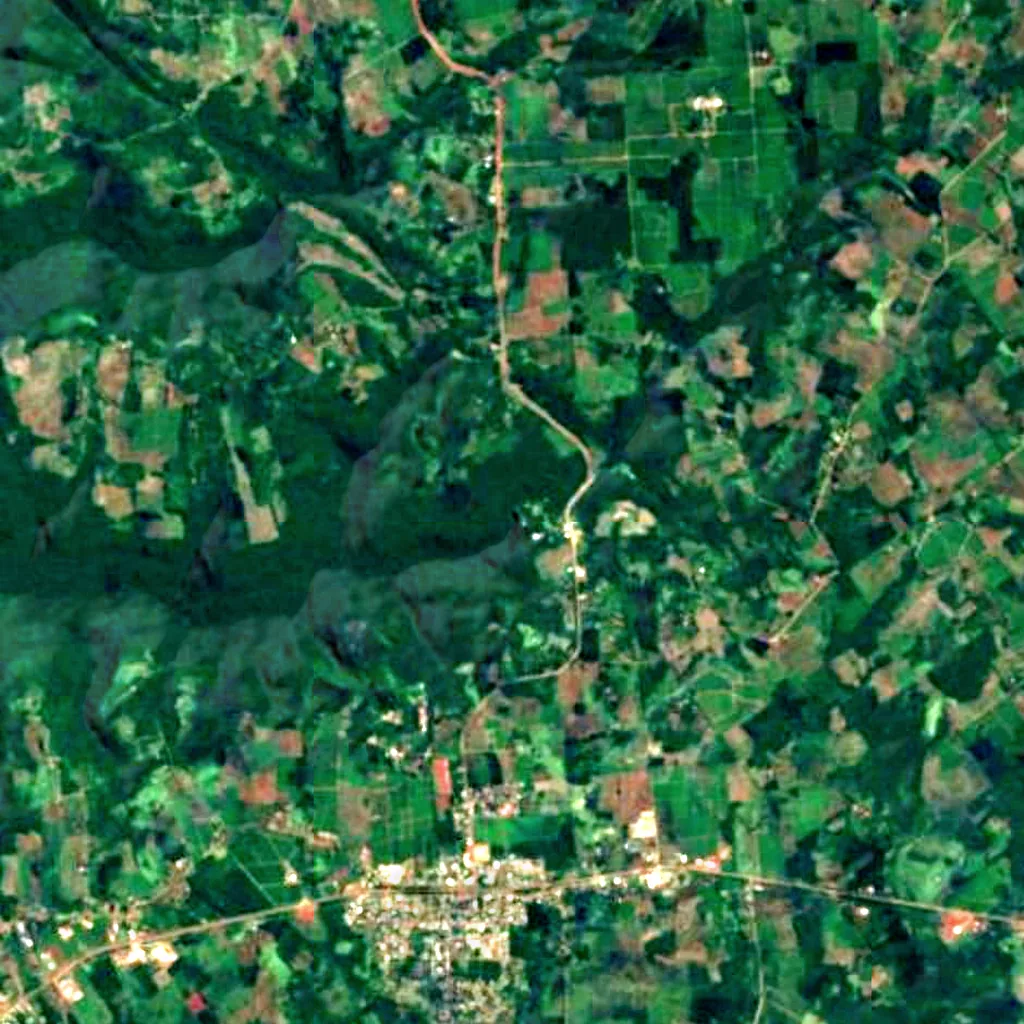 Parque Provincial Salto Encantado seen from above (Sentinel-2)