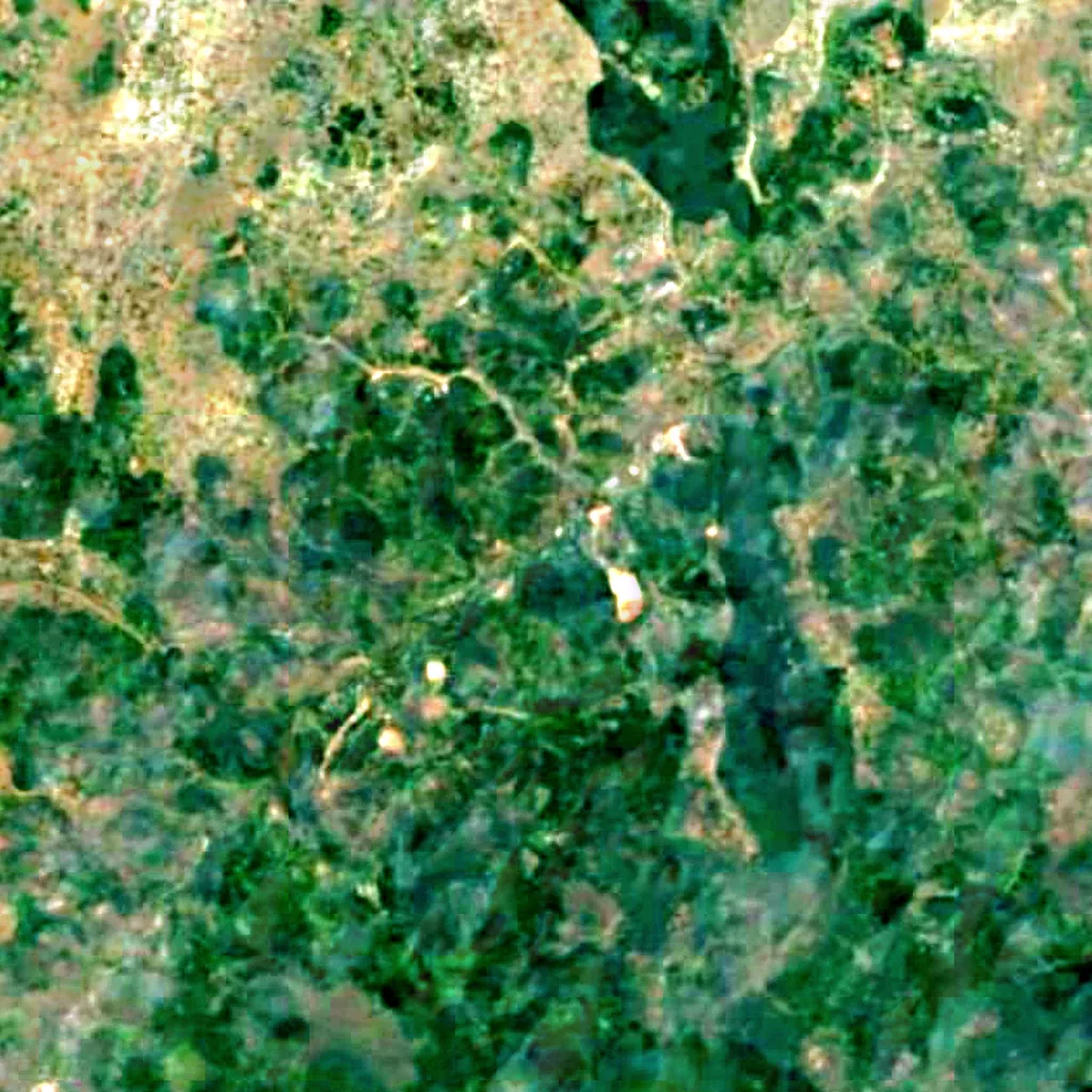 Petites Chutes de la Lukaya seen from above (Sentinel-2)