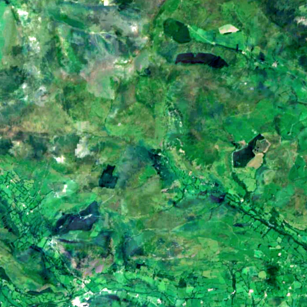 Pistyll Rhaeadr seen from above (Sentinel-2)