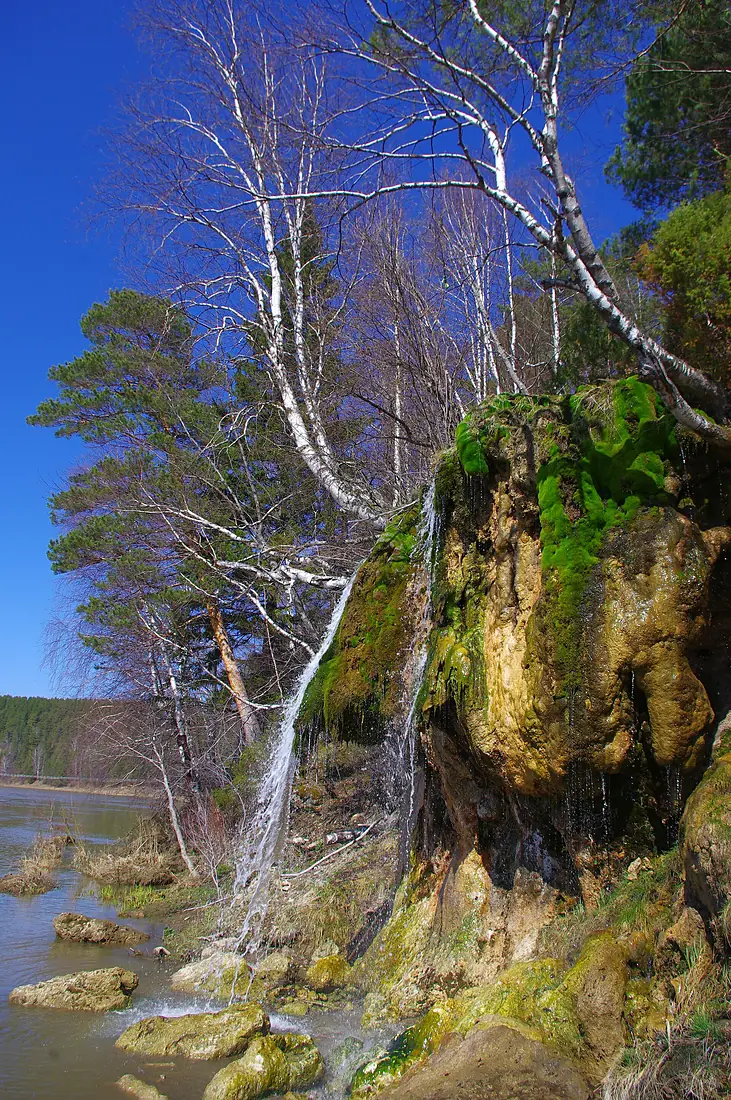 Весна. Водопад Плакун