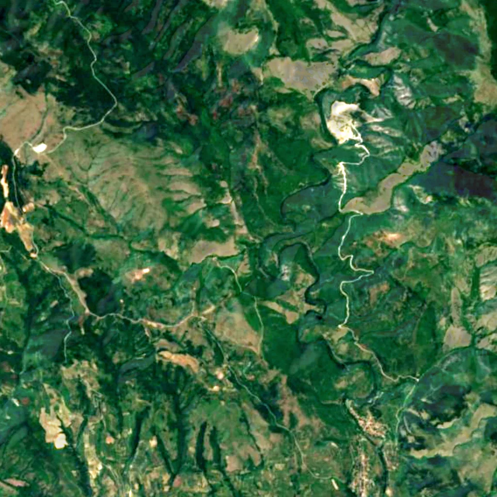 Polska skakavitsa seen from above (Sentinel-2)