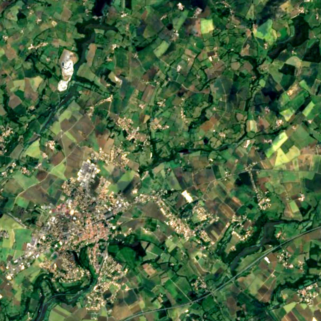 Puits d'Enfer seen from above (Sentinel-2)