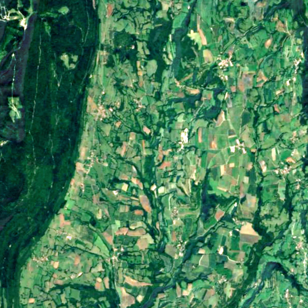 Puits des Tines seen from above (Sentinel-2)