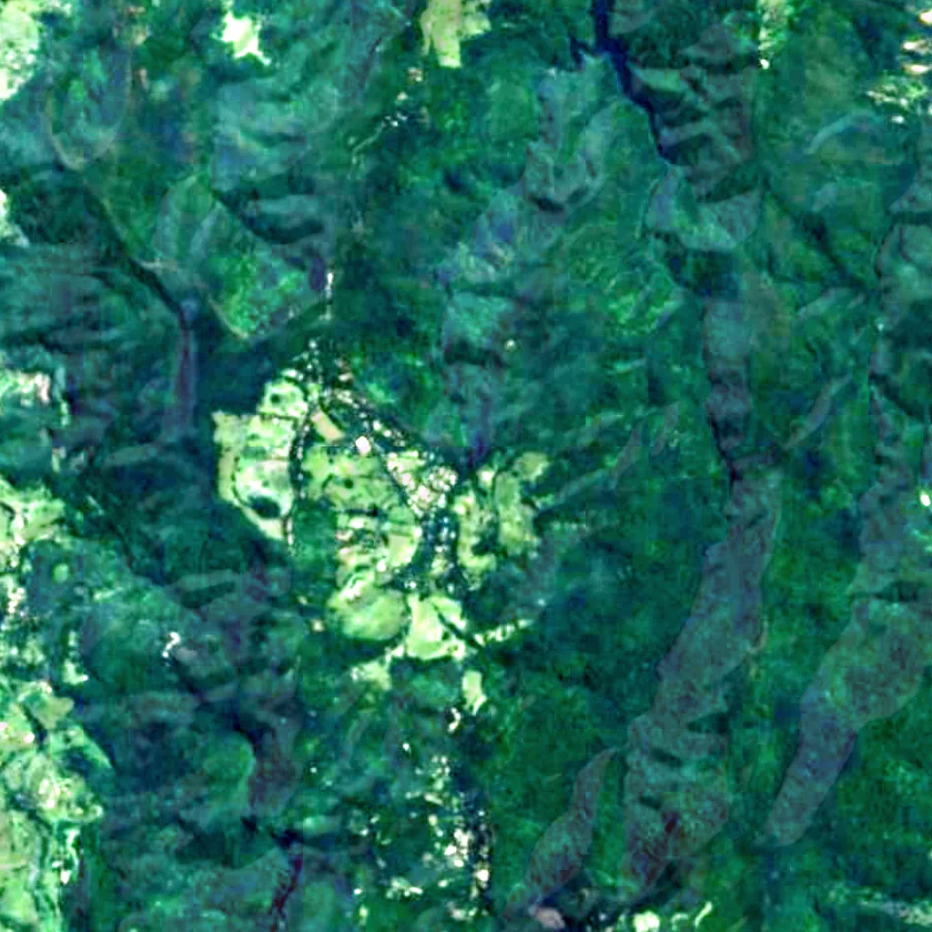 Purlingbrook Falls seen from above (Sentinel-2)