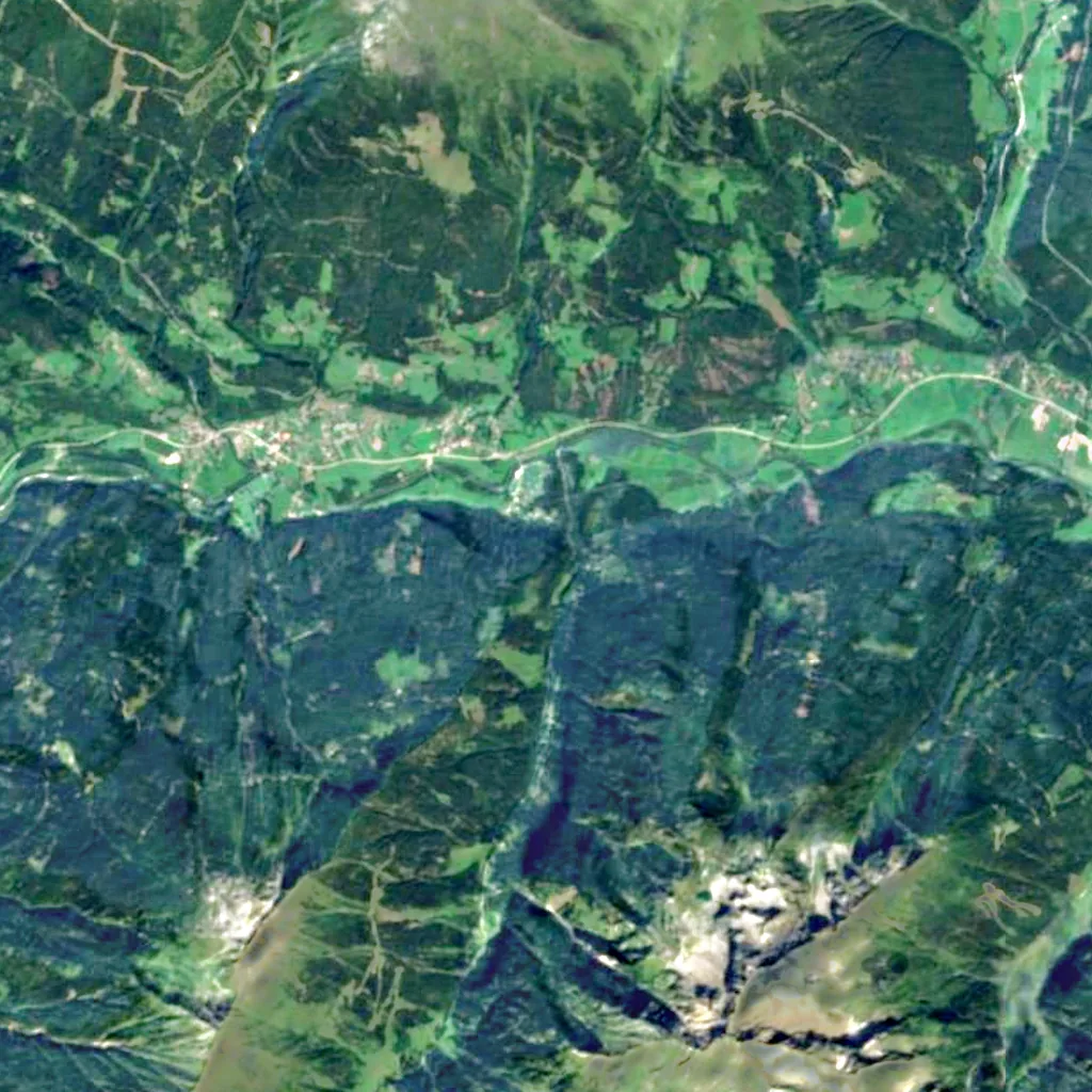 Raggaschlucht seen from above (Sentinel-2)