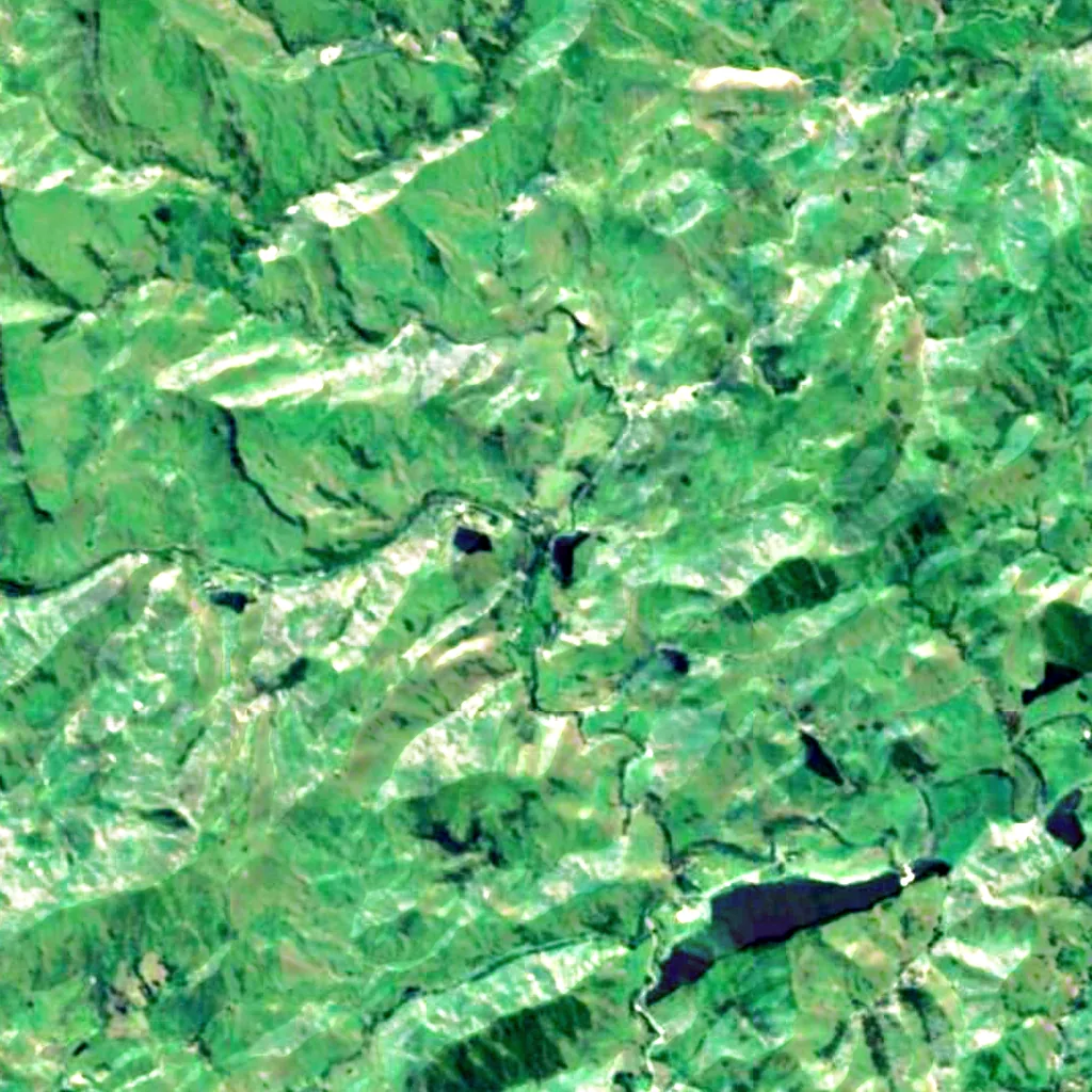 Rere Falls seen from above (Sentinel-2)
