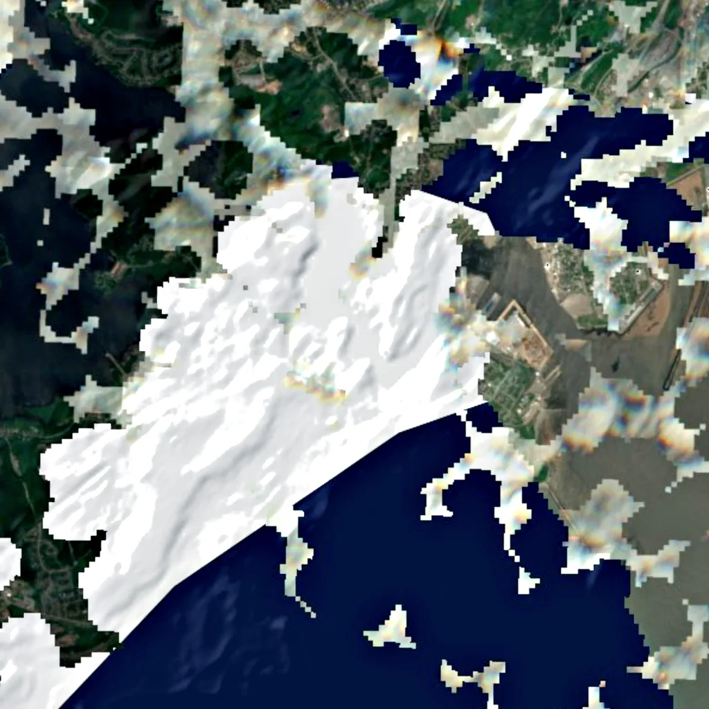 Reversing Falls seen from above (Sentinel-2)
