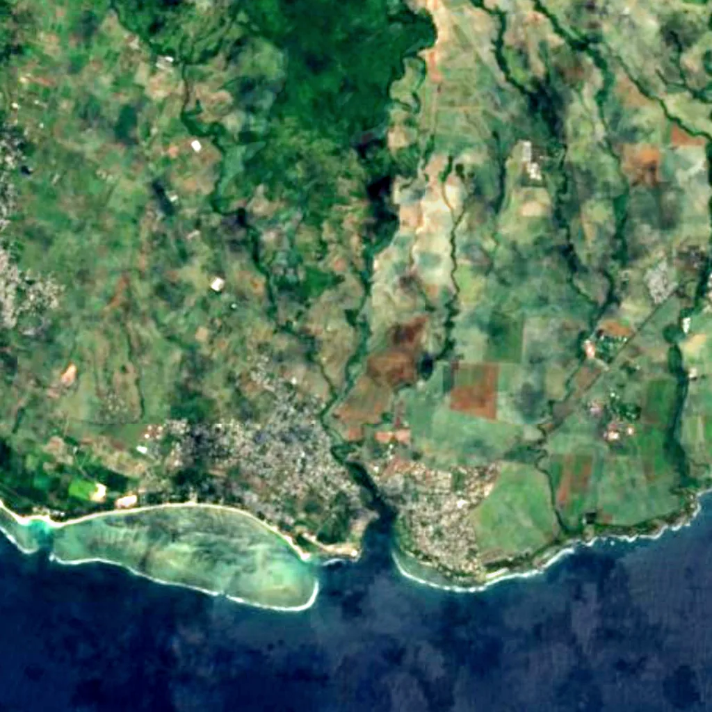 Rochester Falls seen from above (Sentinel-2)