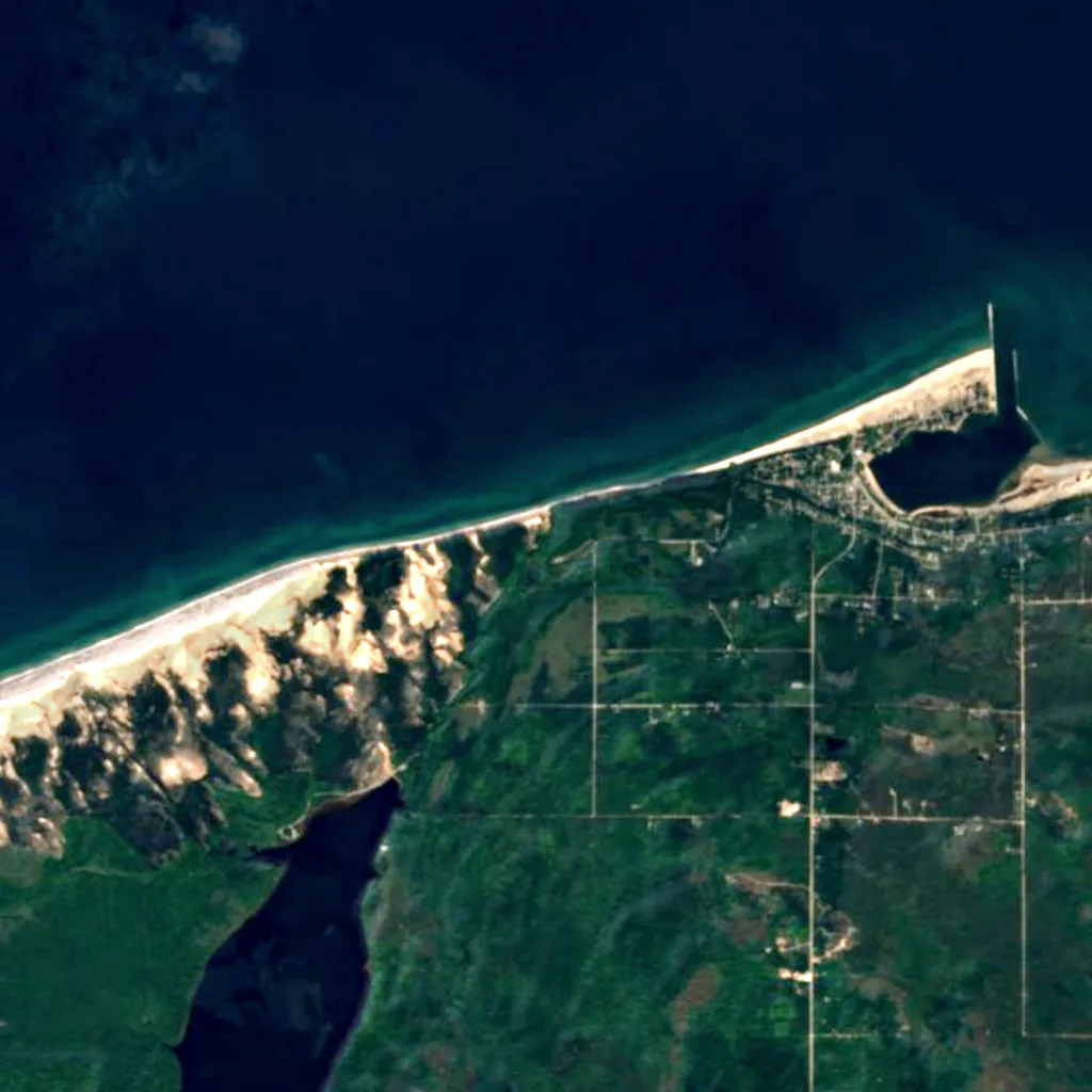 Sable Falls seen from above (Sentinel-2)