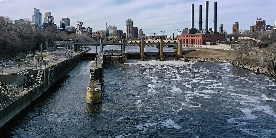 Lower St. Anthony Falls Lock and Dam 2021-03-14 - 2