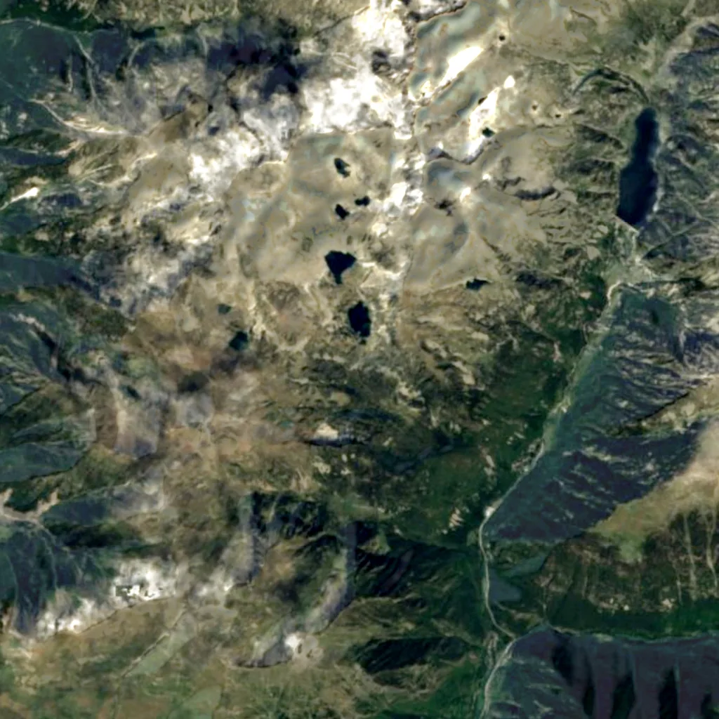 Salt de Llubriqueto seen from above (Sentinel-2)