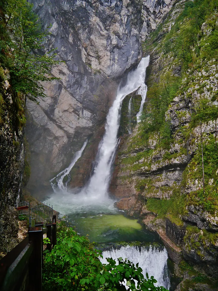 Bohinj Savica-Wasserfall 1