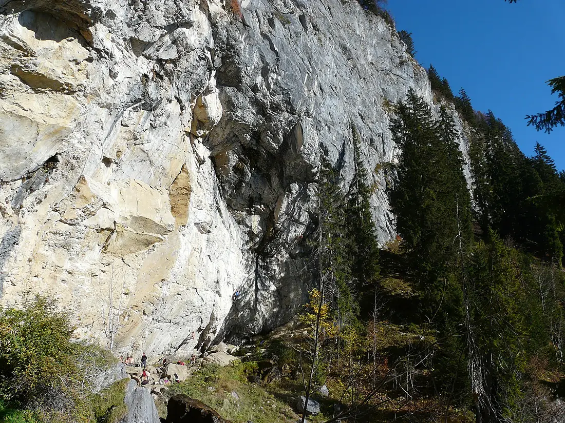 Schleierwasserfall klettern