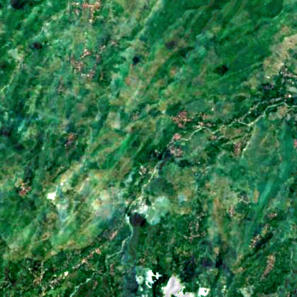 Sedudo Waterfall seen from above (Sentinel-2)