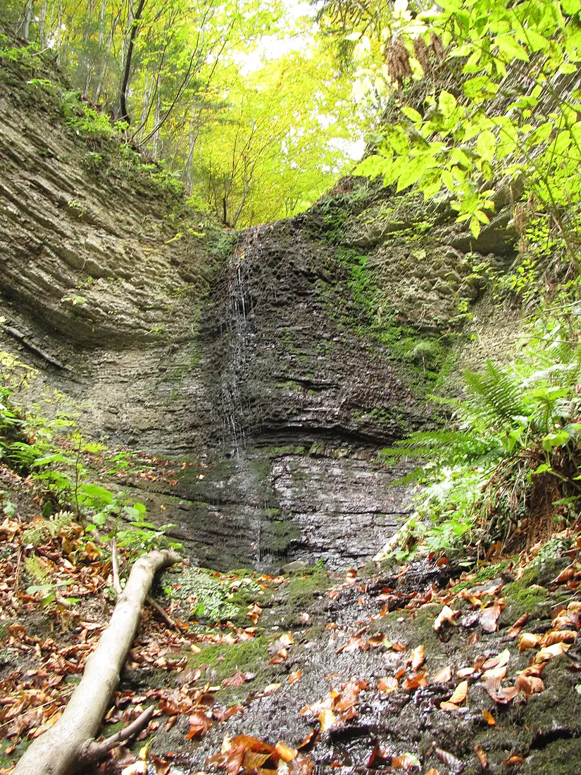 Водоспад Скрунтар восени