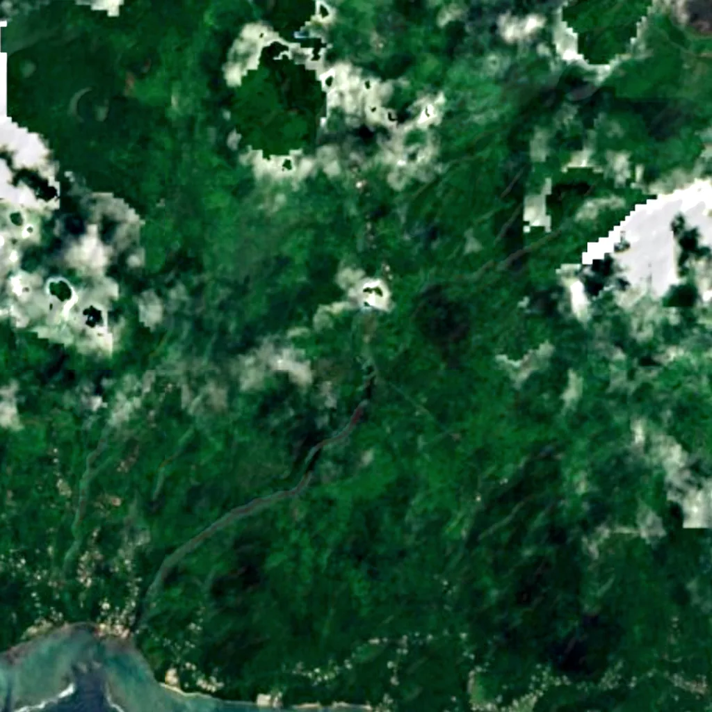 Sopoaga Falls seen from above (Sentinel-2)