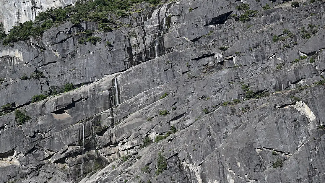 Staircase Falls top cascades Yosemite