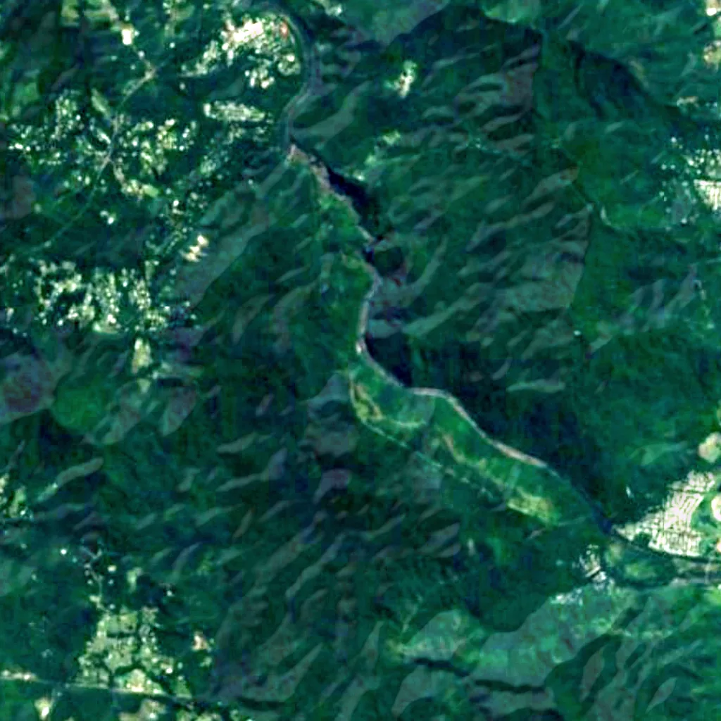 Stoney Creek Falls seen from above (Sentinel-2)