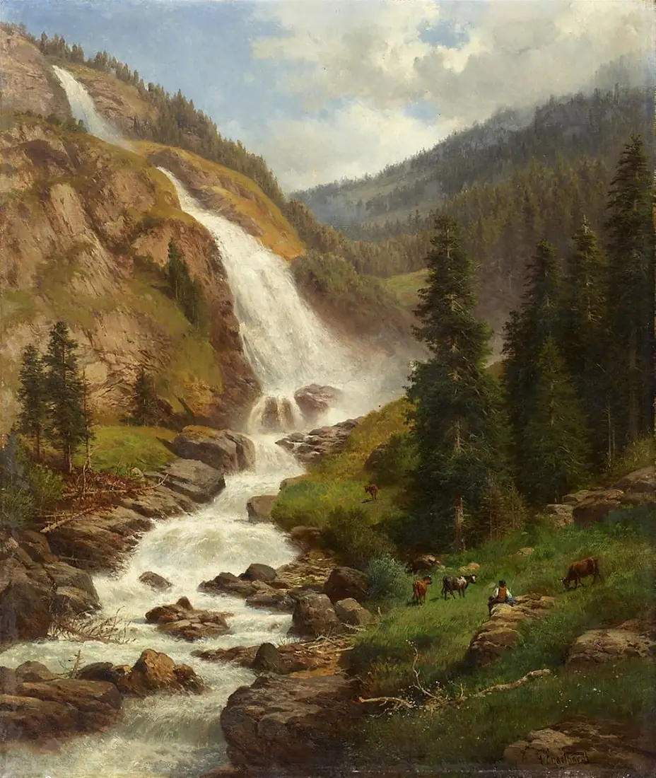 Georg Engelhardt - Der Stuiben-Wasserfall im Ötztal