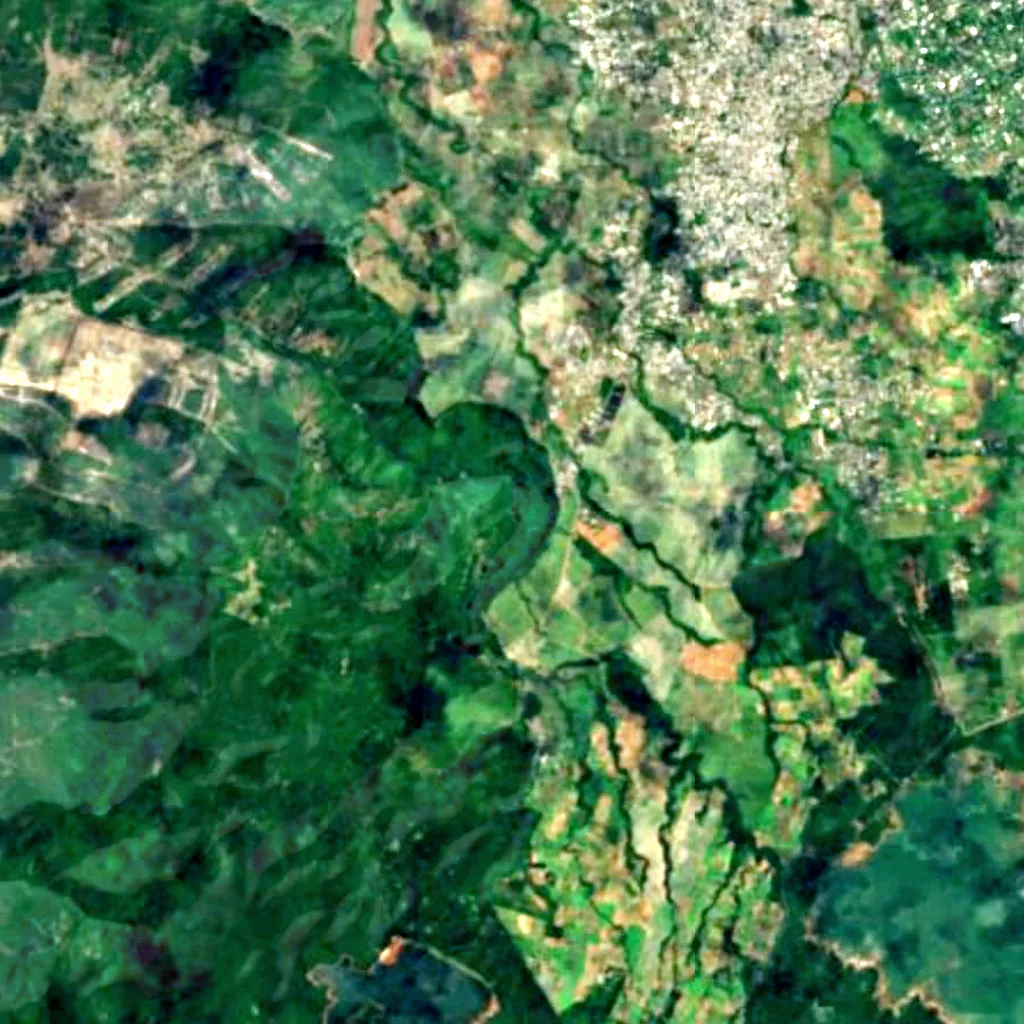 Tamarind Falls seen from above (Sentinel-2)