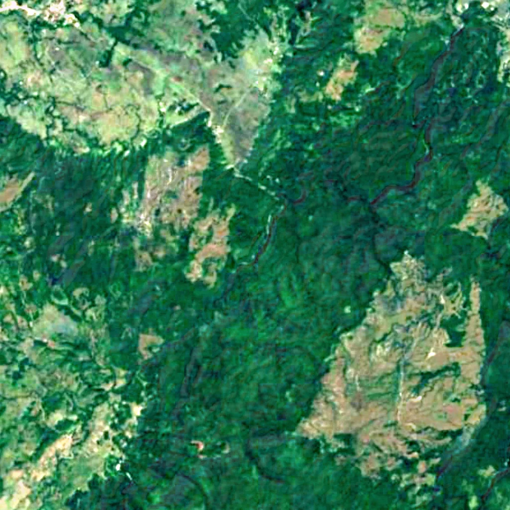 Tanap-Avis Falls seen from above (Sentinel-2)