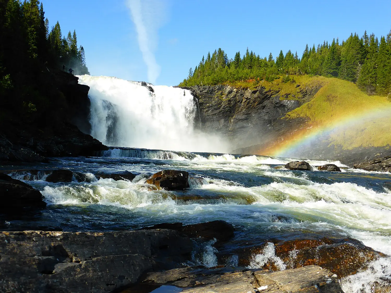 140906 Tannforsen Waterfall downstairs