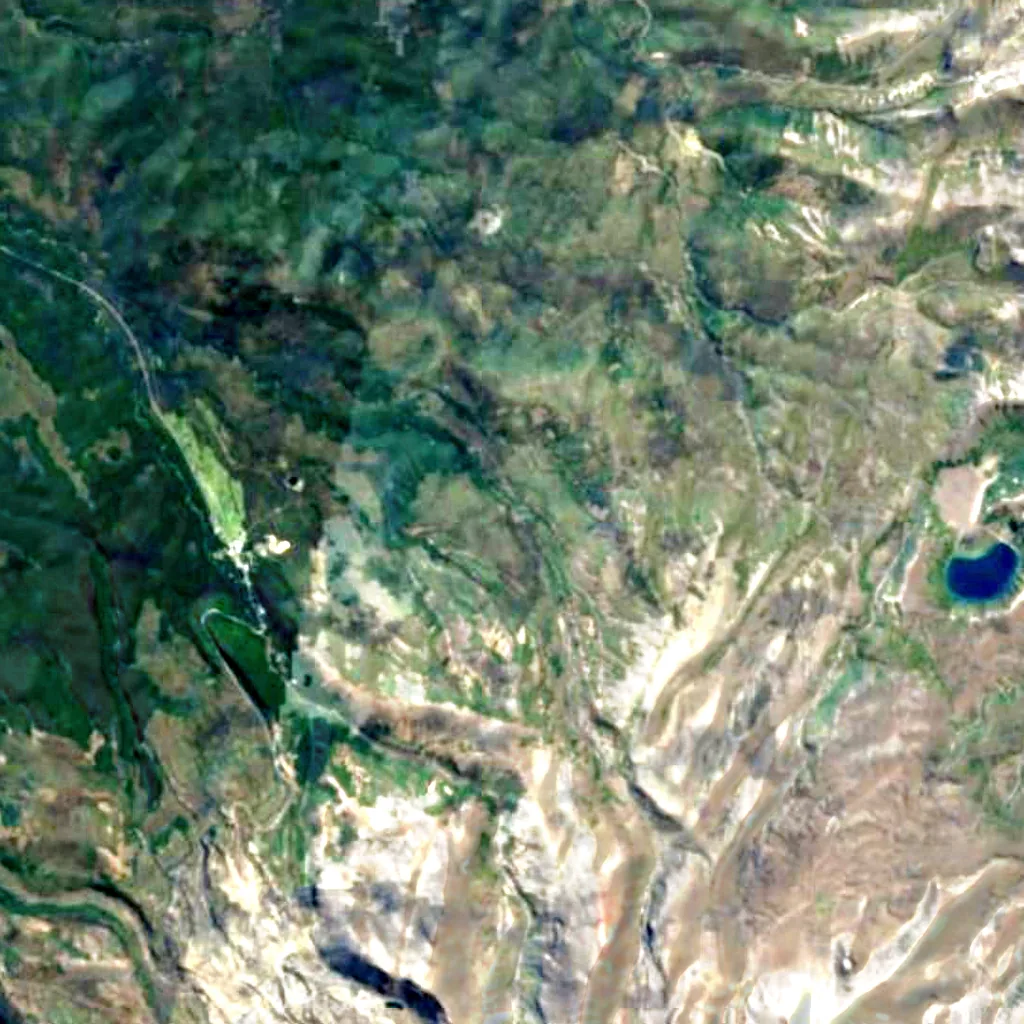 Taranaki Falls seen from above (Sentinel-2)