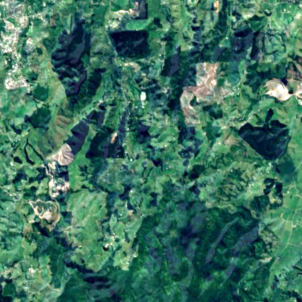Te Rerekawau seen from above (Sentinel-2)