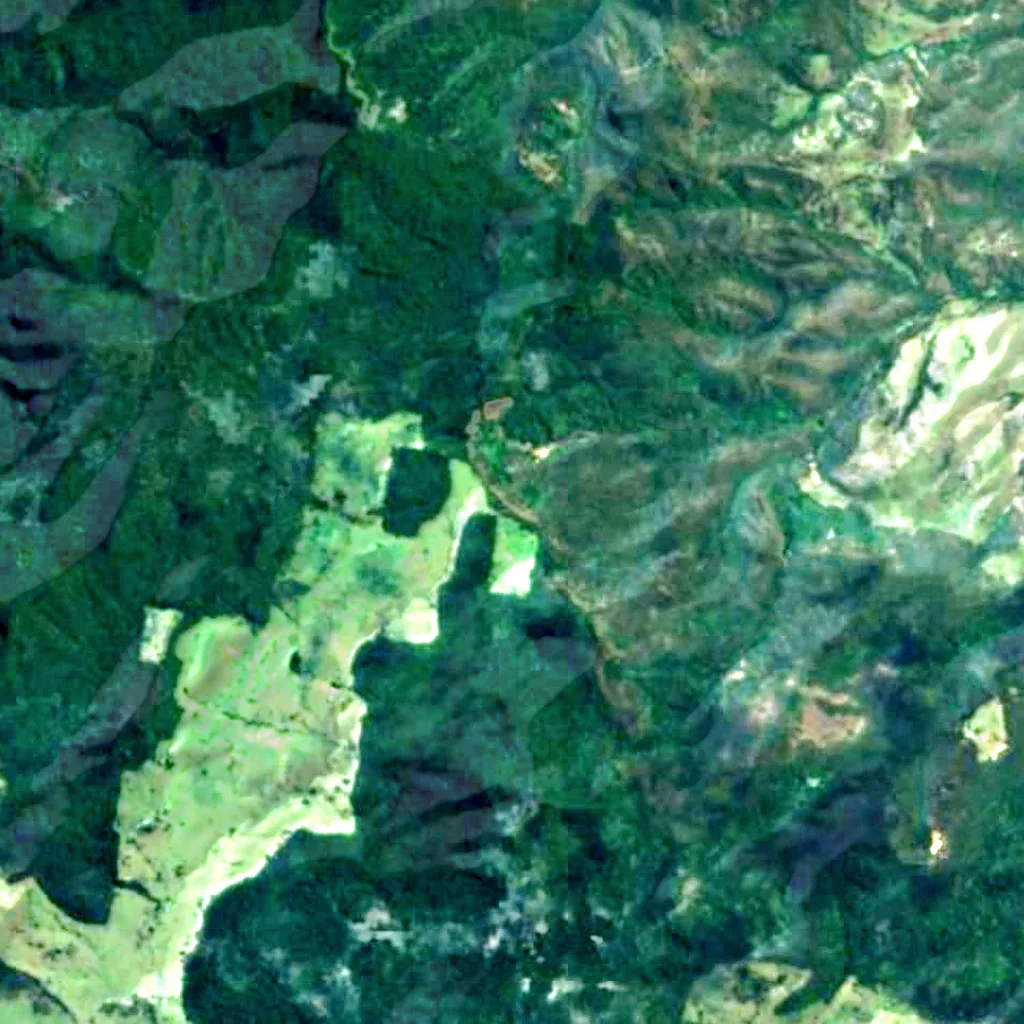 Teviot Falls seen from above (Sentinel-2)