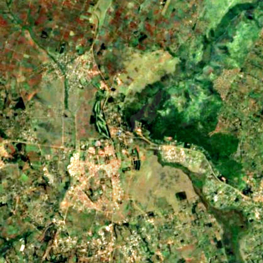 Thomson's Falls seen from above (Sentinel-2)