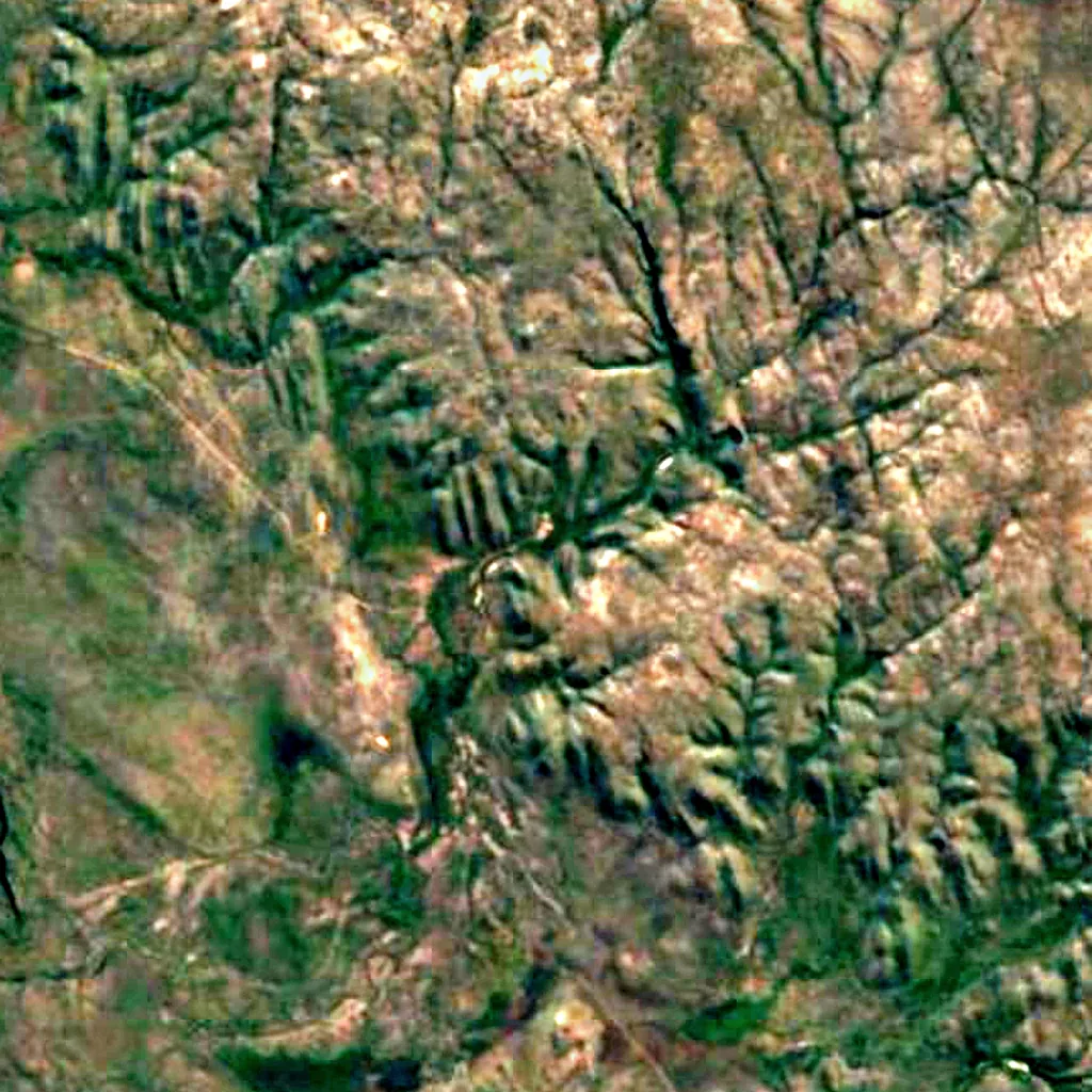 Tjaynera Falls seen from above (Sentinel-2)