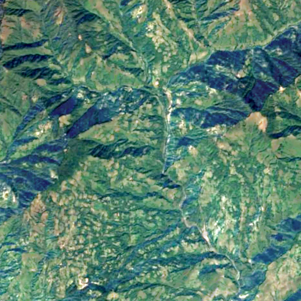 Todke waterfall seen from above (Sentinel-2)