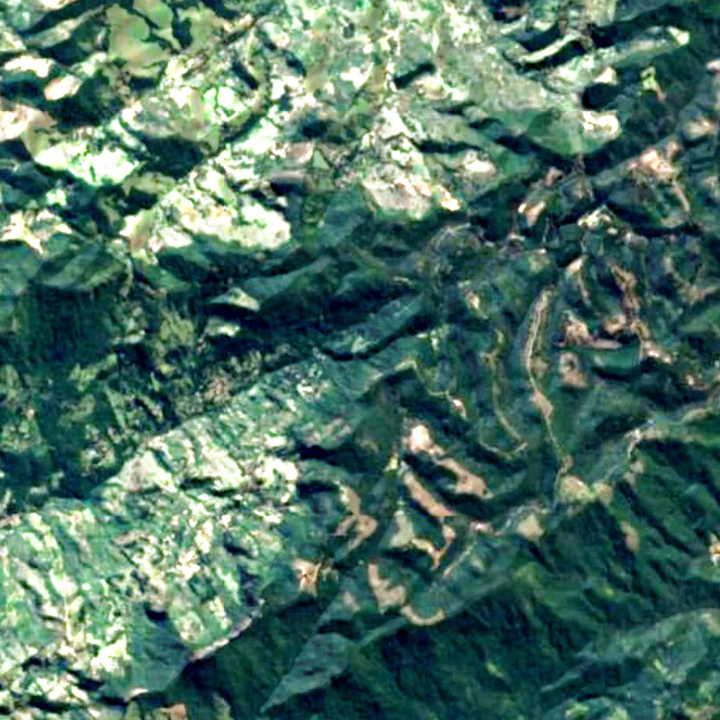 Toldi Falls seen from above (Sentinel-2)