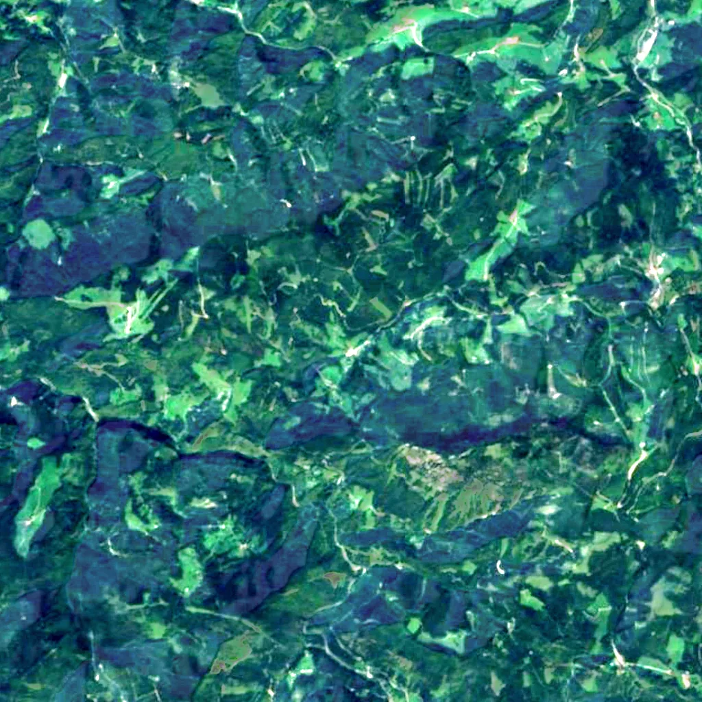 Trefflingfall seen from above (Sentinel-2)