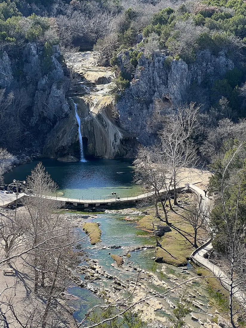 Turner Falls Park in Winter - from viewpoint