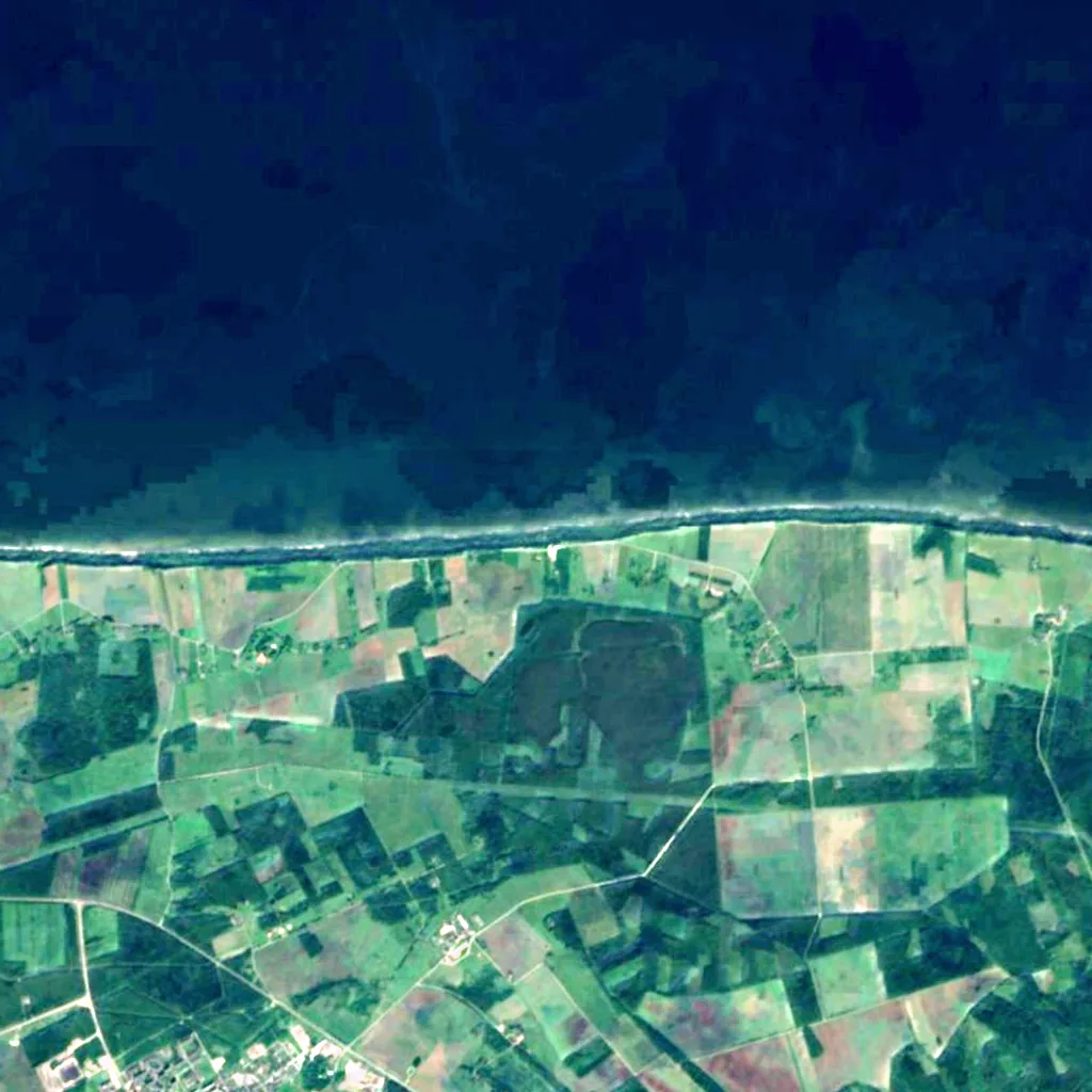Valaste Waterfall seen from above (Sentinel-2)