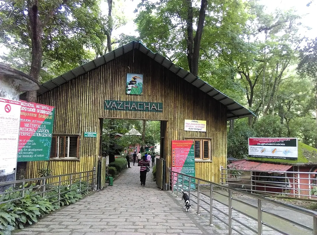 Entrance to vazhachal waterfall IMAG1973