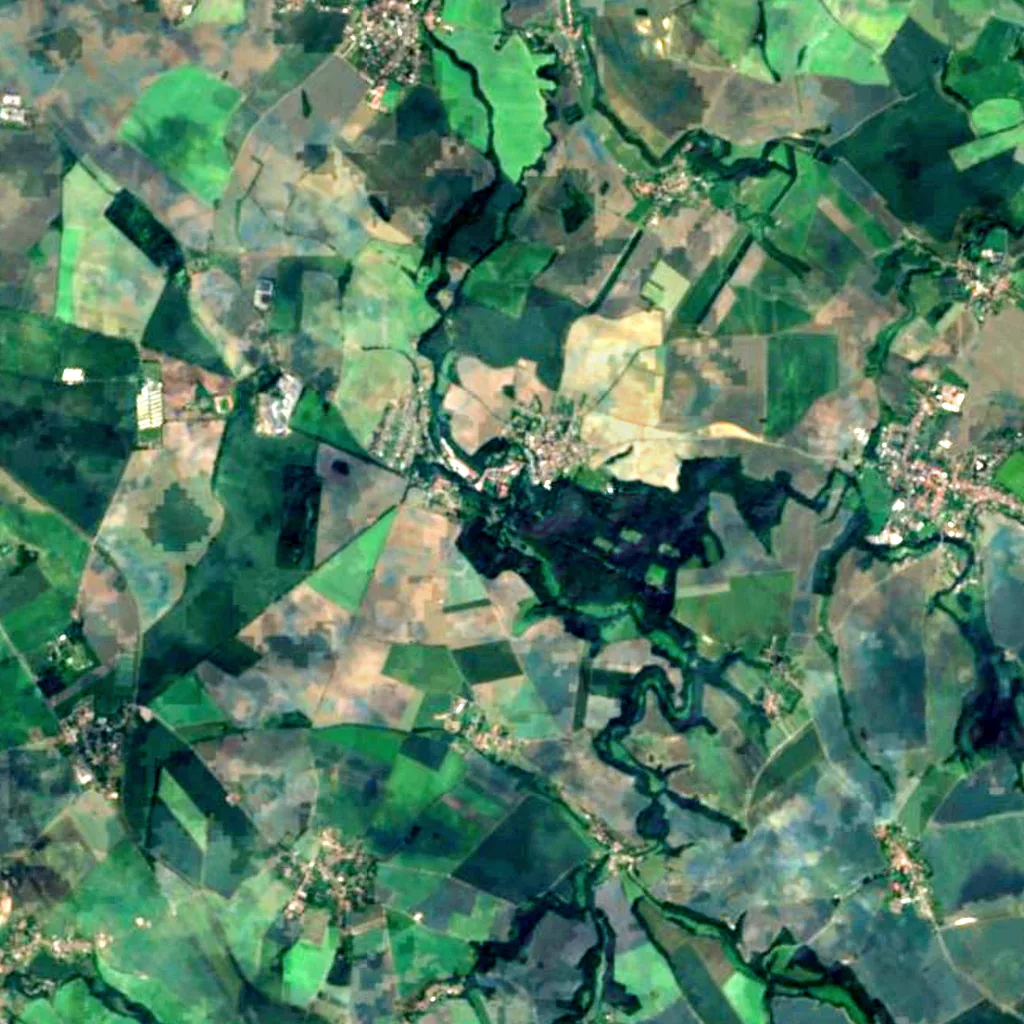 Vodopád Hostačovky seen from above (Sentinel-2)