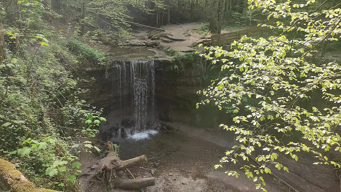 Murrhardt Vorderer-Hörschbach-Wasserfall 2025-04-29b