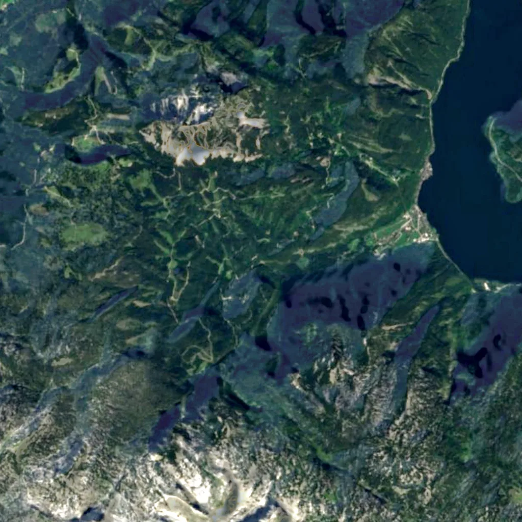 Waldbachstrub seen from above (Sentinel-2)